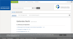 Desktop Screenshot of kirchenrecht-ekm.de